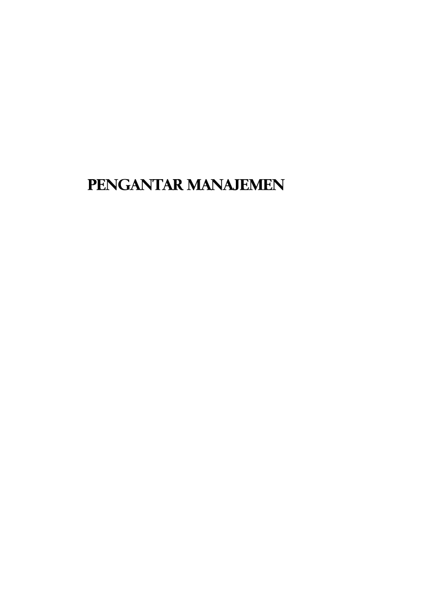 pengantar manajemen pdf